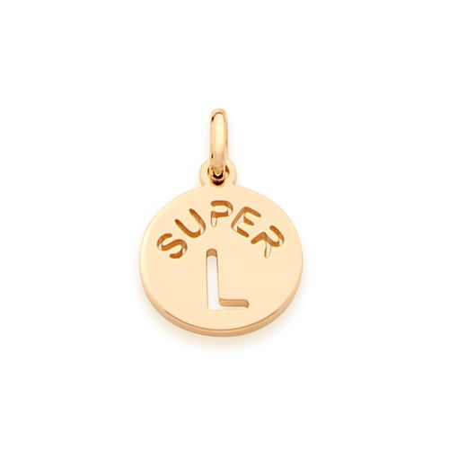 PINGENTE INFANTIL BANHADO A OURO 18K LETRA-LETRA L