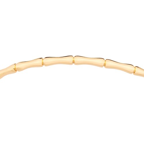 BRACELETE BANHADO A OURO 18K COM ARO BAMBU