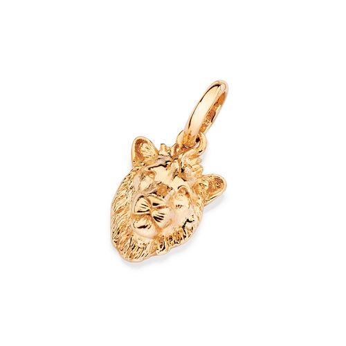 PINGENTE MUFASA 3D BANHADO A OURO 18K