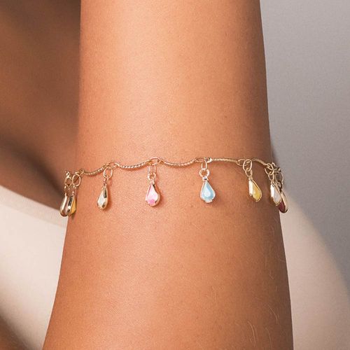 PULSEIRA BANHADA A OURO 18K COM CRISTAIS