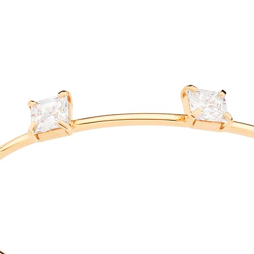 BRACELETE BANHADO A OURO 18K COM ZIRCÔNIAS