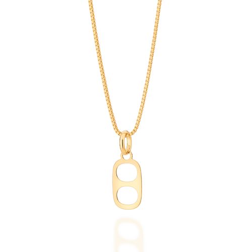 PINGENTE TAMPINHA DE LATINHA BANHADO A OURO 18K