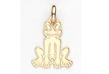 PINGENTE BANHADO A OURO 18K SAPO