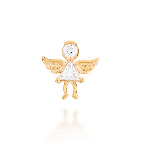 PINGENTE BANHADO A OURO 18K NO FORMATO DE ANJO