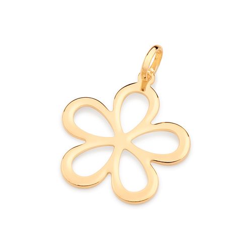 PINGENTE FLOR BANHADO A OURO 18K