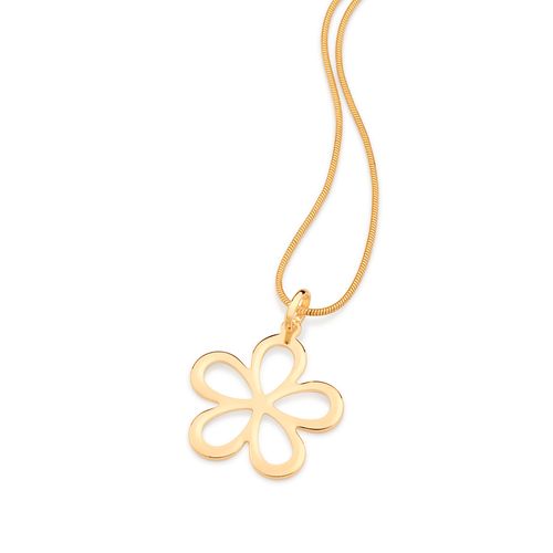 PINGENTE FLOR BANHADO A OURO 18K