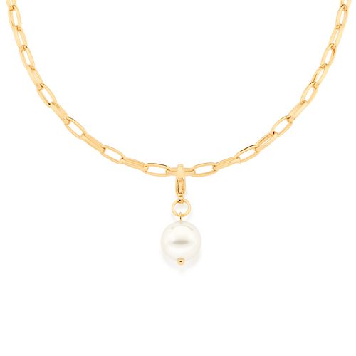 BERLOQUE PÉROLA BANHADO A OURO 18K