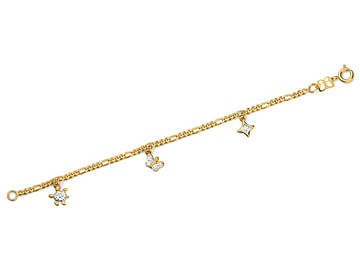 PULSEIRA INFANTIL BANHADA A OURO 18K