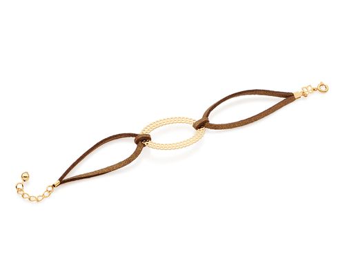 PULSEIRA DE COURO 18K SINTÉTICO