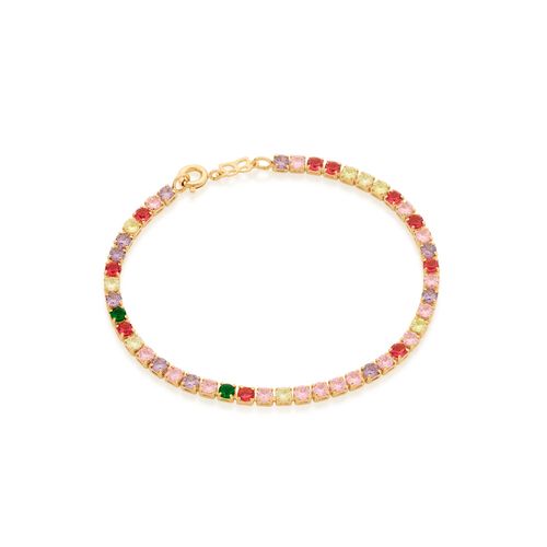 PULSEIRA RIVIERA BANHADA A OURO 18K