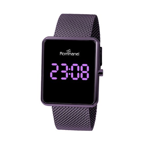 RELÓGIO DIGITAL LED LILÁS
