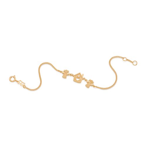 PULSEIRA MENINAS BANHADA A OURO 18K