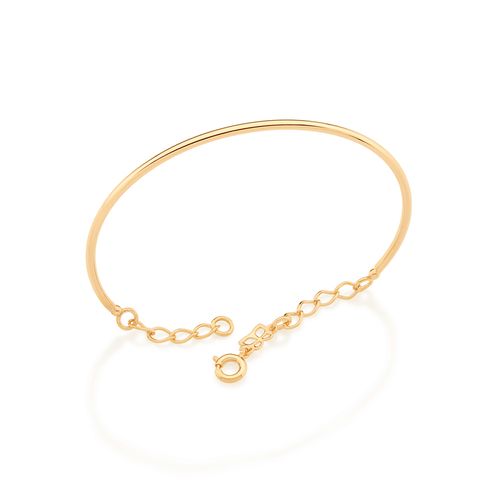 BRACELETE LISO BANHADO A OURO 18K