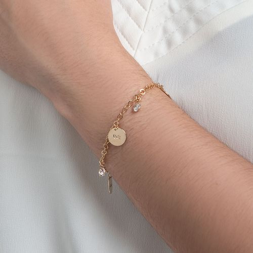 PULSEIRA COM MEDALHAS BANHADA A OURO 18K