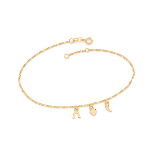 TORNOZELEIRA BANHADA A OURO 18K