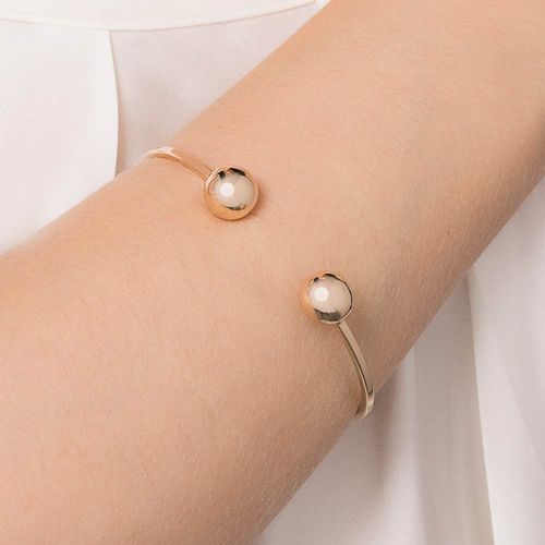 BRACELETE BANHADO A OURO 18K COM ESFERAS