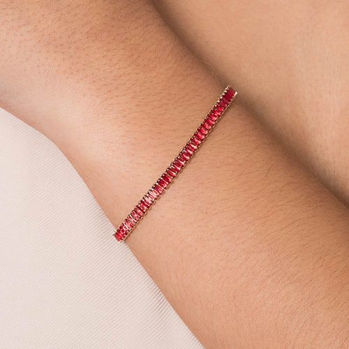 PULSEIRA RIVIERA BANHADA A OURO 18K COM ZIRCÔNIAS