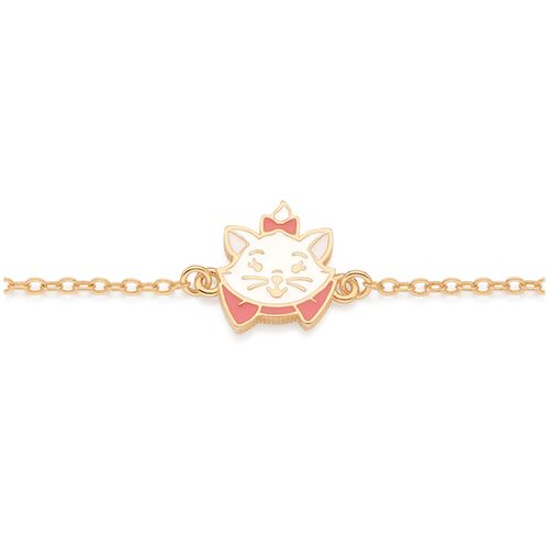 PULSEIRA GATA MARIE BANHADA A OURO 18K COM APLICAÇÃO DE RESINA