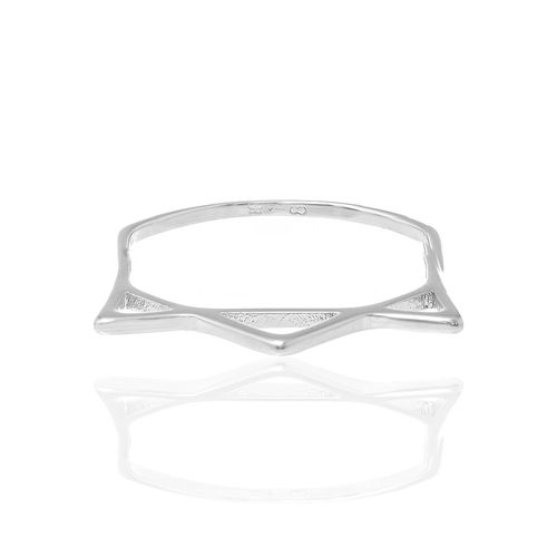 ANEL SKINNY RING BANHADO A RHODIUM