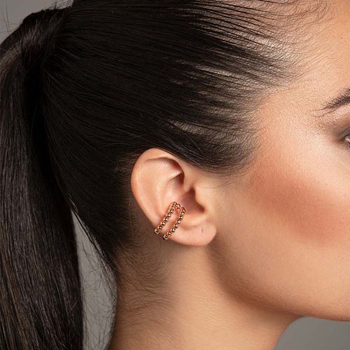 BRINCO PIERCING DE PRESSÃO BANHADO A OURO 18K