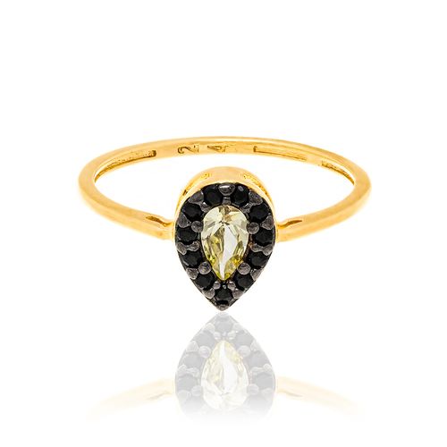 ANEL BANHADO A OURO 18K