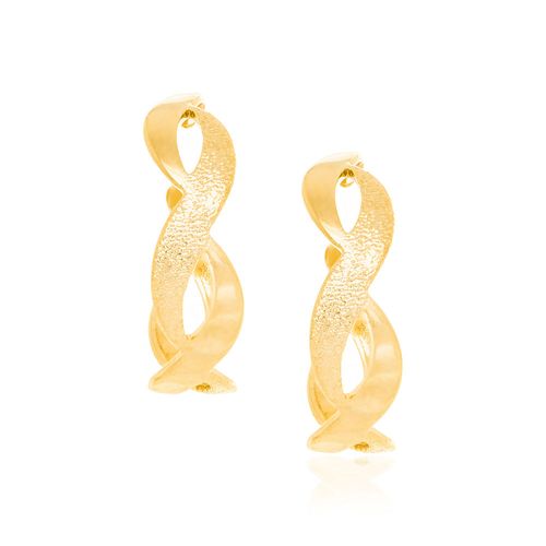 BRINCO BANHADO A OURO 18K MEIA ARGOLA