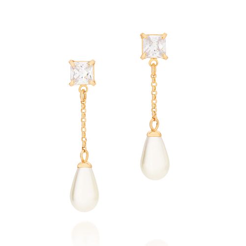 BRINCO BANHADO A OURO 18K COM ELOS INTERCALADOS