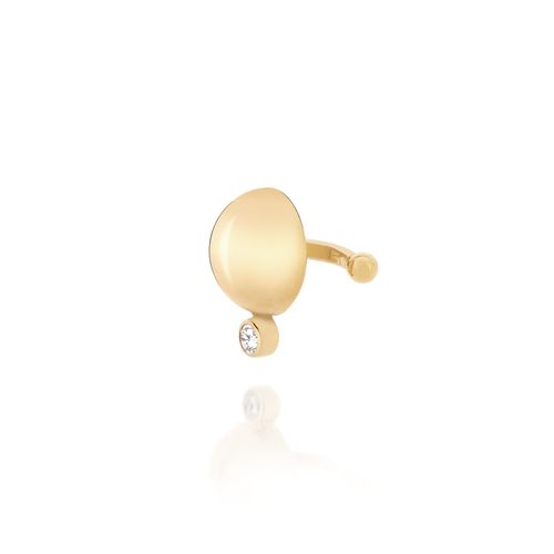 BRINCO PIERCING DE PRESSÃO BANHADO A OURO 18K