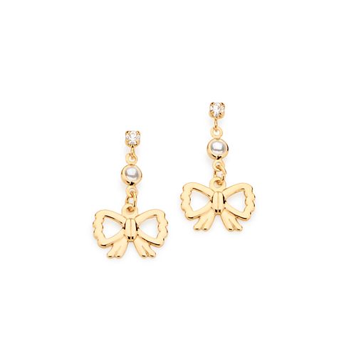 BRINCO INFANTIL BANHADO A OURO 18K LAÇOS