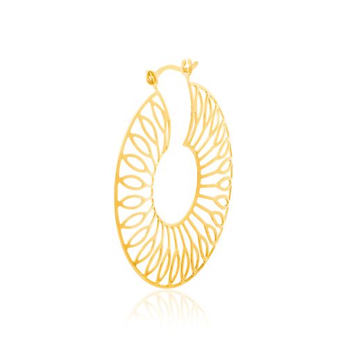 BRINCO ARGOLA BANHADO A OURO 18K