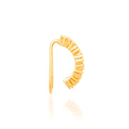 BRINCO PIERCING DE PRESSÃO BANHADO A OURO 18K
