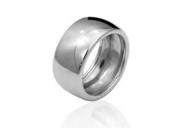 ALIANÇA BANHADO A RHODIUM