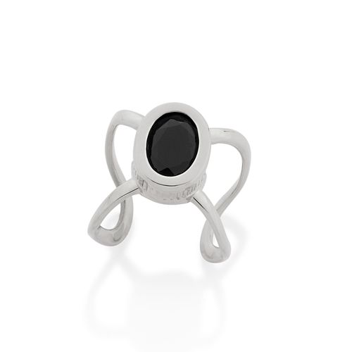 BRINCO PIERCING DE PRESSÃO BANHADO A RHODIUM COM CRISTAL