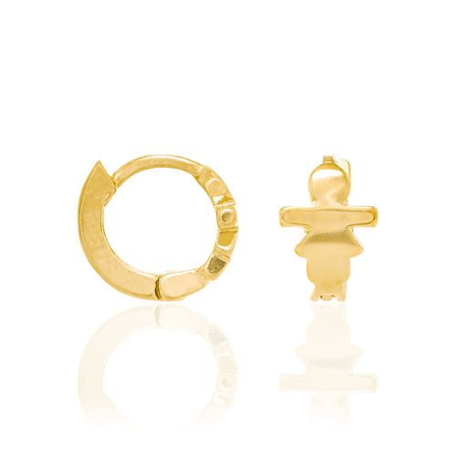 BRINCO ARGOLA BANHADO A OURO 18K