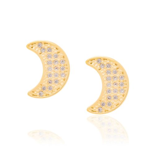 BRINCO BANHADO A OURO 18K COM ZIRCÔNIAS