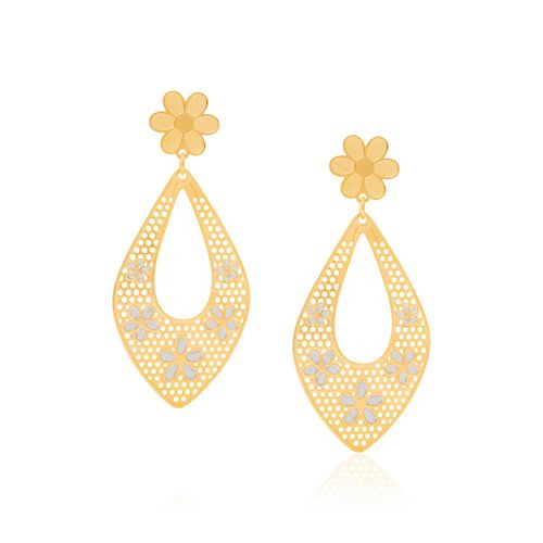 BRINCO BANHADO A OURO 18K COM APLICAÇÃO DE RHODIUM