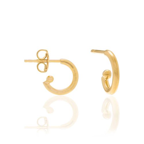 BRINCO BANHADO A OURO 18K MEIA ARGOLA