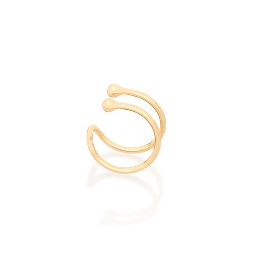 BRINCO PIERCING DE PRESSÃO BANHADO A OURO 18K