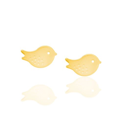 BRINCO INFANTIL BANHADO A OURO 18K PASSÁROS