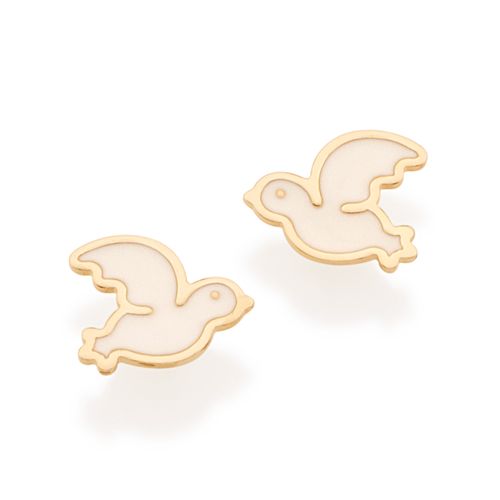 BRINCO INFANTIL BANHADO A OURO 18K COM APLICAÇÃO DE RESINA