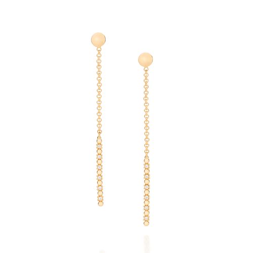 BRINCO BANHADO A OURO 18K COM ZIRCÔNIAS
