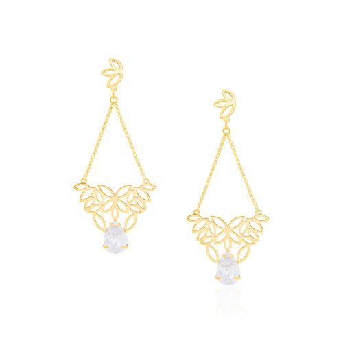 BRINCO BANHADO A OURO 18K COM ZIRCÔNIAS