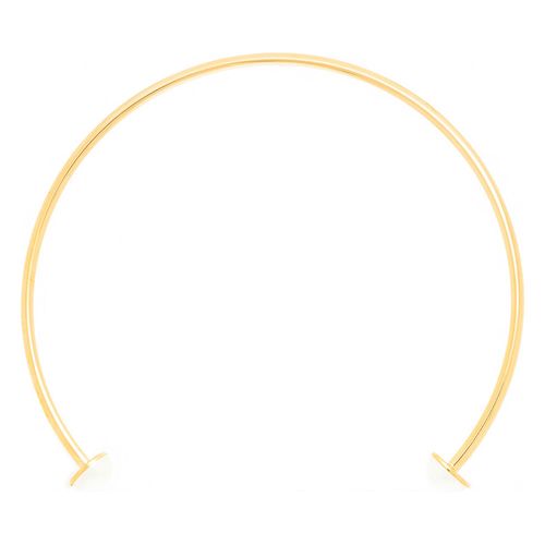 GARGANTILHA CHOKER BANHADA A OURO 18K COM PÉROLAS NAS PONTAS