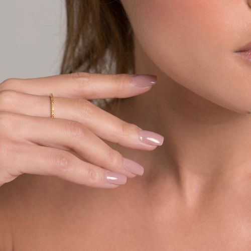 ALIANÇA APARADOR BANHADA A OURO 18K COM ZIRCÔNIAS