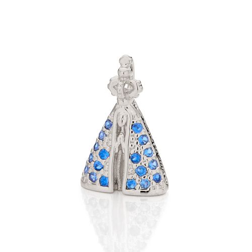 PINGENTE BANHADO A RHODIUM NOSSA SENHORA APARECIDA
