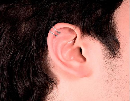 BRINCO PIERCING DE PRESSÃO BANHADO A RHODIUM