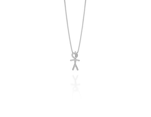 PINGENTE MENINO BANHADO A RHODIUM