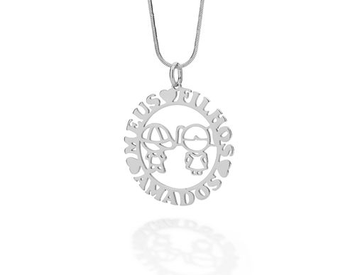 PINGENTE BANHADO A RHODIUM