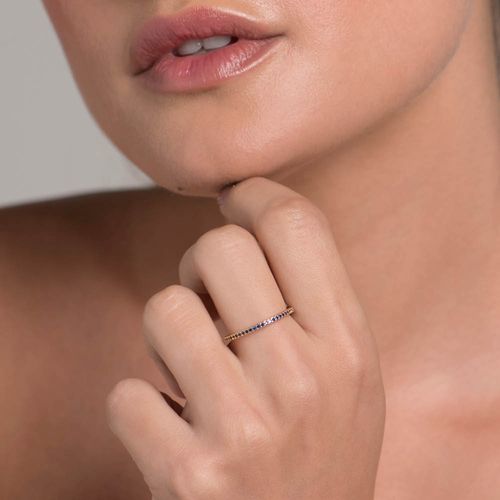 ALIANÇA APARADOR BANHADA A OURO 18K COM ZIRCÔNIAS