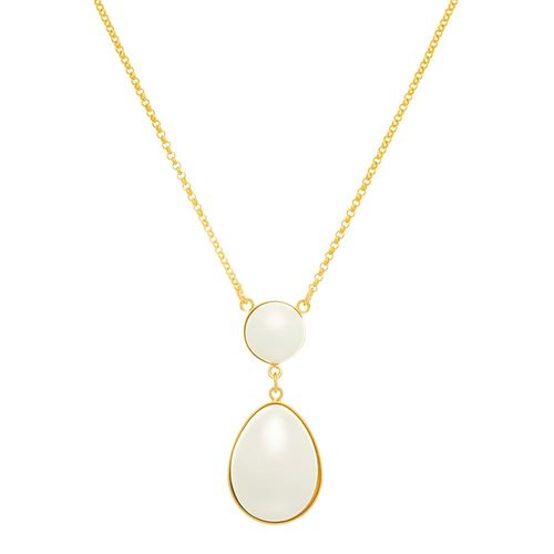 GARGANTILHA BANHADA A OURO 18K COM PÉROLAS